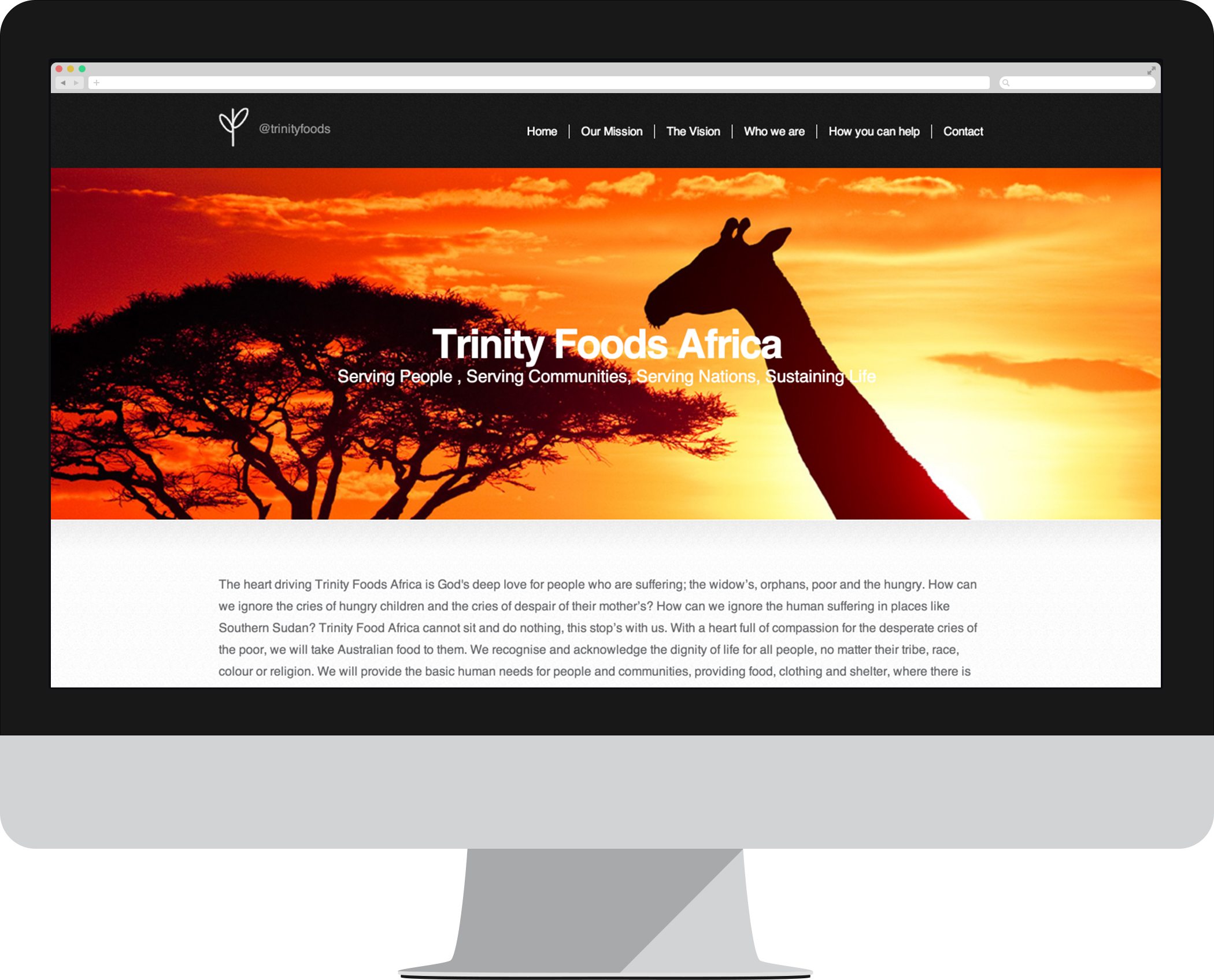 Trinity Foods Project Banner