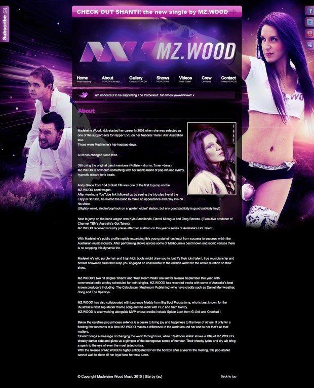 About | Madeleine Wood Music