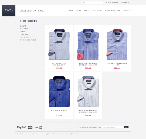 Blue Shirts | - Charleston & Co