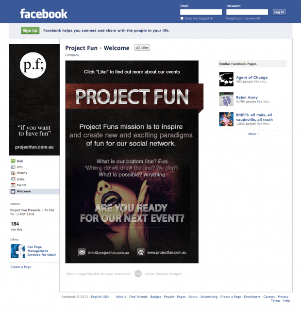 Project Fun - Welcome | Facebook_1314687146140