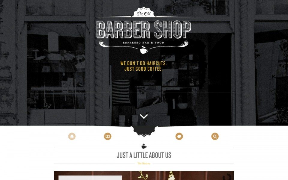 barber shop website